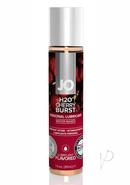 Jo H2o Water Based Personal Flavored Lubricant Cherry Burst...